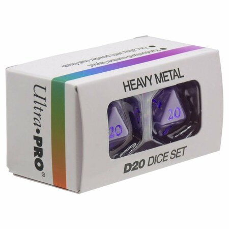 TOYS4.0 Vivid Heavy Metal Dice, Purple, 2PK TO3298588